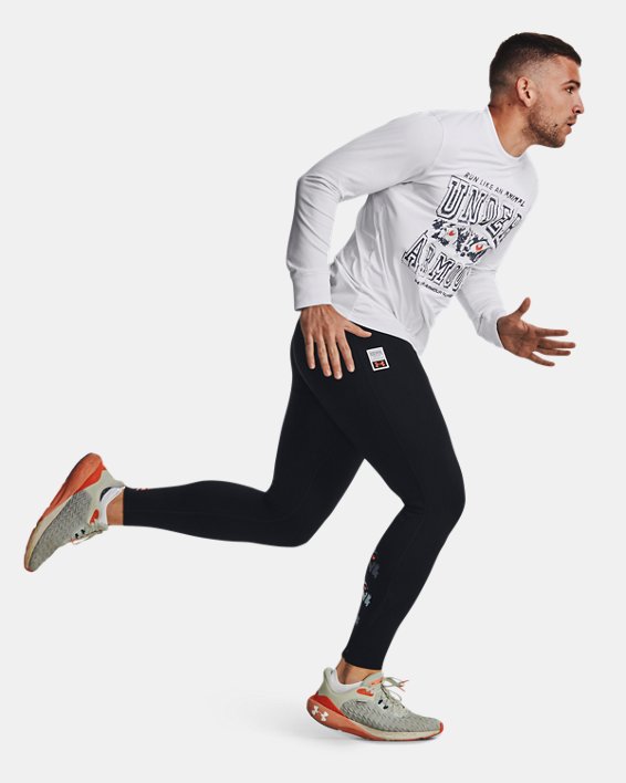 Men's UA Run Like A... Tights in Black image number 3